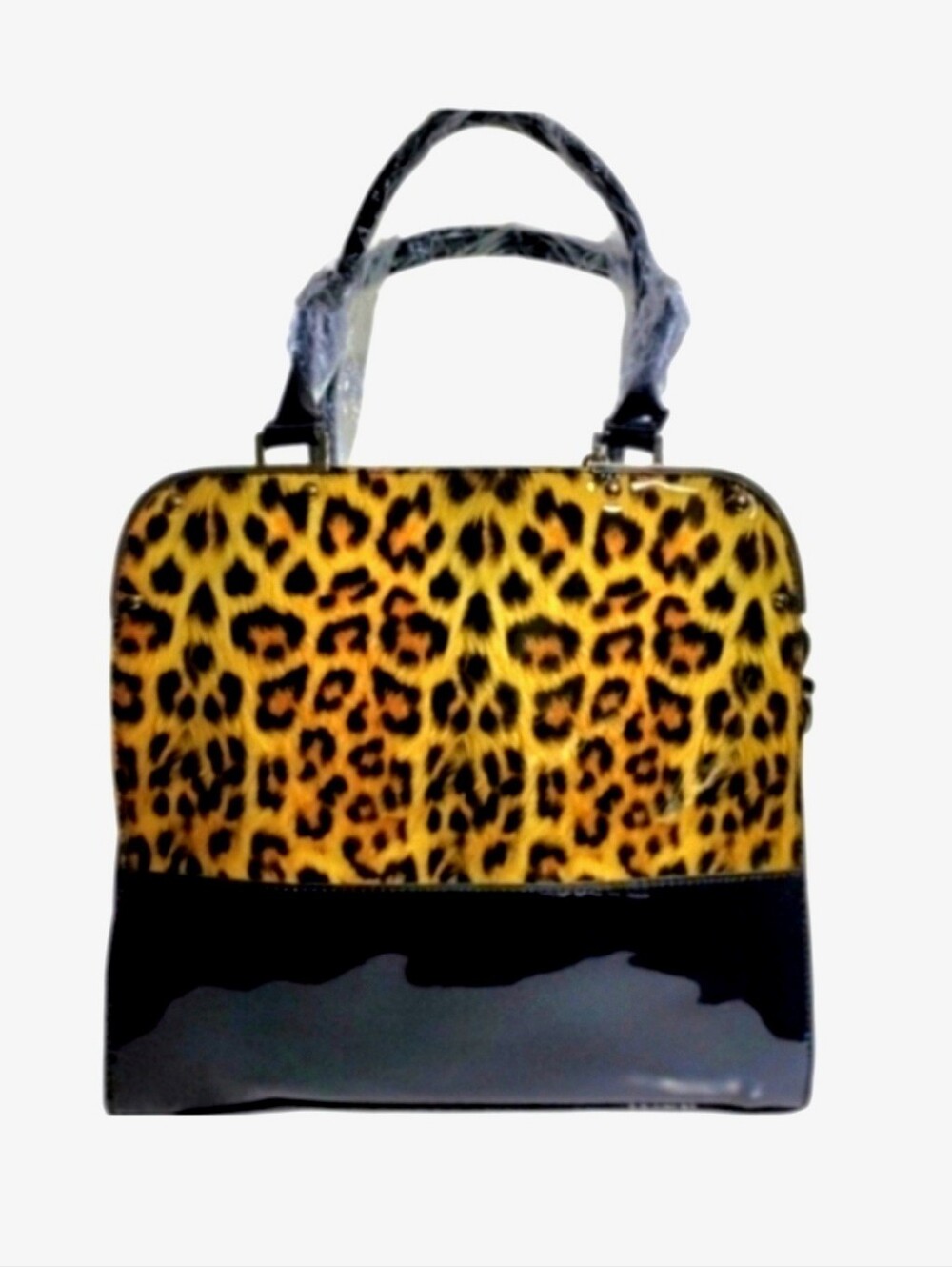 Retro Glossy Animal Print Bag
